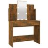 vidaXL Toucador com LEDs 96x40x142 cm cor carvalho fumado