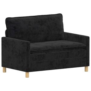 vidaXL Sof&aacute; Preto 126 x 81 x 87,5 cm Poli&eacute;ster