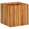 vidaXL Vaso/floreira de jardim 50x50x50 cm madeira de ac&aacute;cia maci&ccedil;a