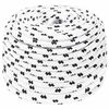 vidaXL Corda utilit&aacute;ria multiusos 6 mm 100 m Branco Poli&eacute;ster