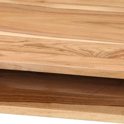 vidaXL Secretária em madeira de acácia maciça 118x45x76 cm