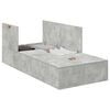 vidaXL Estrado de cama com arruma&ccedil;&atilde;o com porta Cinzento 80 x 200 cm