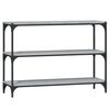 vidaXL Estante 100x33x70,5 cm derivados de madeira/aço cinza sonoma