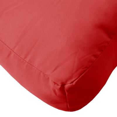vidaXL Almofadão para sofá de paletes 70x40x12 cm tecido vermelho