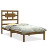 vidaXL Estrutura cama pequena solteiro 75x190 cm madeira castanho mel
