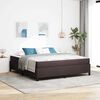 vidaXL Cama Box Marrom Escuro 180 x 200 cm tecido