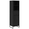 vidaXL Gabinete de Livros com gaveta Carvalho Preto 43 x 36 x 150.5 cm