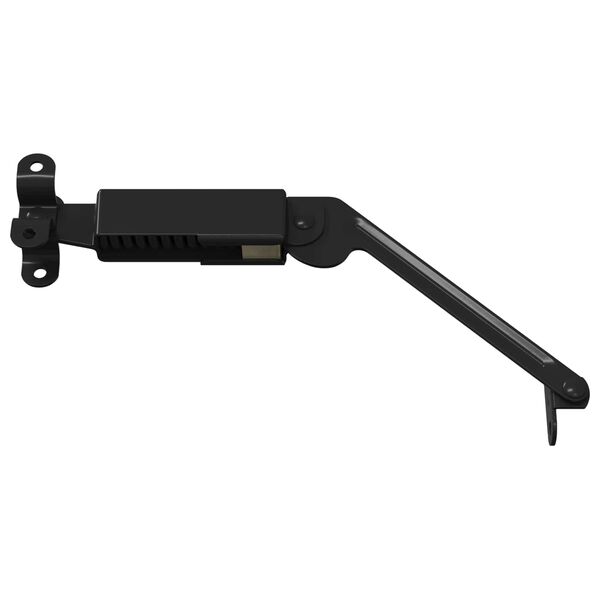 vidaXL Hinge de suporte de tampa 2 pcs Preto 192 x 32 x 50 mm A&ccedil;o