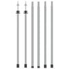 vidaXL Varas para encerado telesc&oacute;picas 102-260 cm 2 pcs alum&iacute;nio