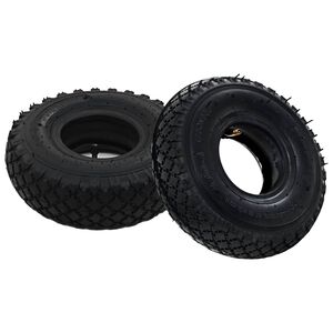 vidaXL Pneu c/ c&acirc;mara de ar 2 pcs p/ carrinho de carga 3,00-4 260x85