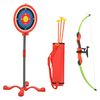 vidaXL Conjunto tiro com arco infantil c/ arco flechas e alvo