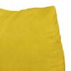 vidaXL Travesseiro para Costas Amarelo 60 x 20 x 50 cm