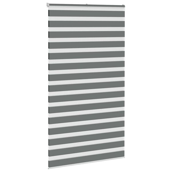 vidaXL Cortina de zebra 125x200 cm largura do tecido 120,9cm poli&eacute;ster