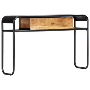 vidaXL Mesa consola 118x30x75 cm madeira de mangueira maci&ccedil;a