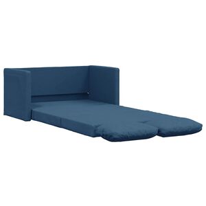 vidaXL Sof&aacute;-cama sem p&eacute;s 112x174x55 cm tecido azul