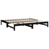 vidaXL Sof&aacute;-cama de puxar 2x(90x200) cm pinho maci&ccedil;o preto