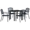 vidaXL Conjunto de Jantar para Jardim 5 pcs Antracite