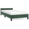 vidaXL Estrutura de cama sem colch&atilde;o 100x200 cm veludo verde-escuro