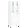 vidaXL Arm&aacute;rio alto 69,5x34x180 cm derivados de madeira branco