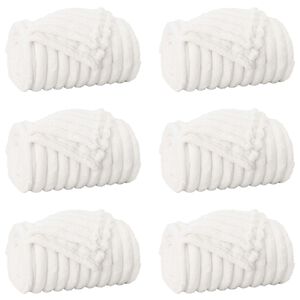 vidaXL Cobertores de Sof&aacute; 6 unid. Branco 240 x 220 cm 8.76 kg L&atilde;