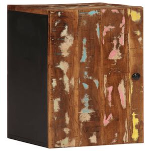 vidaXL Arm&aacute;rio parede p/ casa banho 38x33x48 madeira recuperada maci&ccedil;a