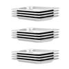 vidaXL Recipientes gastronorm 12 pcs GN 1/4 20 mm a&ccedil;o inoxid&aacute;vel