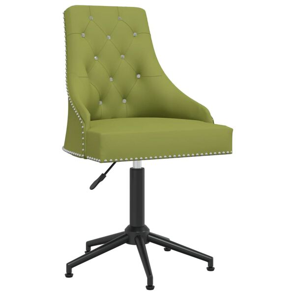 vidaXL Cadeiras de jantar girat&oacute;rias 2 pcs veludo verde-claro