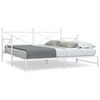 vidaXL Cama de dia com gavet&atilde;o sem colch&atilde;o 107x203 cm a&ccedil;o branco