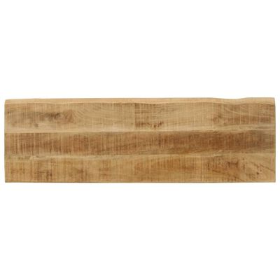 vidaXL Banco com bordas vivas 105 cm madeira de mangueira maciça