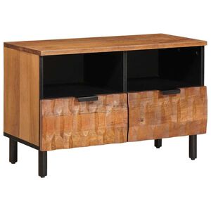 vidaXL Gabinete para TV Acabamento em Ac&aacute;cia Marrom 70 x 33 x 46 cm