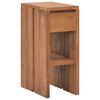 vidaXL Mesa de cabeceira 20x35x50 cm madeira de teca maci&ccedil;a