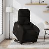 vidaXL Poltrona reclinável elevatória tecido preto