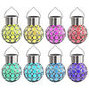 vidaXL Candeeiros solares suspensos 8 pcs luzes LED RGB