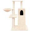 vidaXL Árvore para gatos c/ postes arranhadores sisal 82 cm cor creme