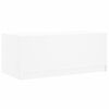 vidaXL Mesa de centro c/ portas de vidro 102x50x42 cm branco