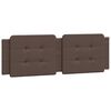 vidaXL Almofad&atilde;o de cabeceira Zadar 160 cm couro artificial castanho