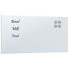 vidaXL Quadro magn&eacute;tico de parede 60x30 cm vidro temperado branco