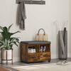 vidaXL Banco de Hall com almofada Carvalho Defumado 60 x 38 x 46 cm