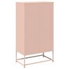 vidaXL Móvel alto 68x39x123 cm aço rosa