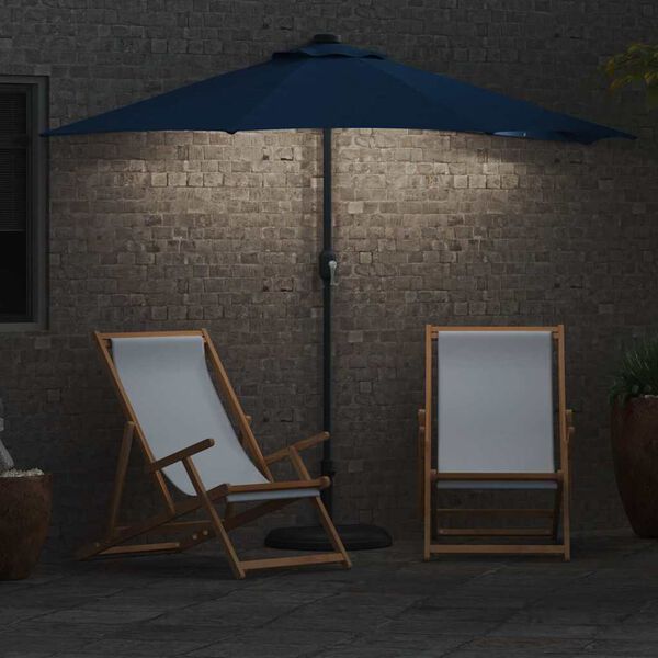 vidaXL Guarda-sol de Jardim Azul Azur 294 x 150 x 224 cm