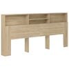 vidaXL Arm&aacute;rio de cabeceira 220x19x101,5 cm cor carvalho sonoma