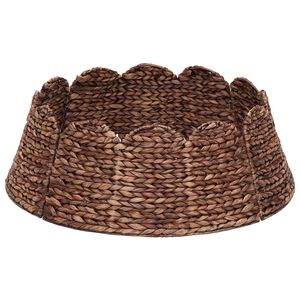 vidaXL Collar para &Aacute;rvore de Natal Redondo Castanho Di&acirc;m. 45 x 22 cm