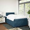 vidaXL Cama boxspring com colch&atilde;o 120x200 cm veludo azul