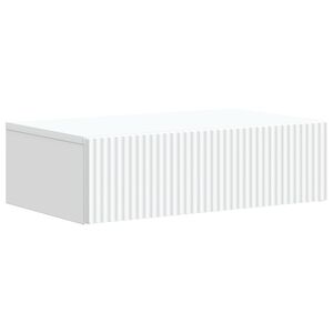vidaXL Mesa Lateral de Parede Branco 59 x 34,5 x 17 cm