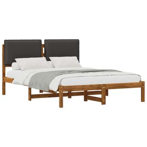 vidaXL Estrutura de Cama com Cabeceira Estofada