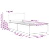 vidaXL Estrutura da Cama Branco 90 x 200 cm Derivados de Madeira