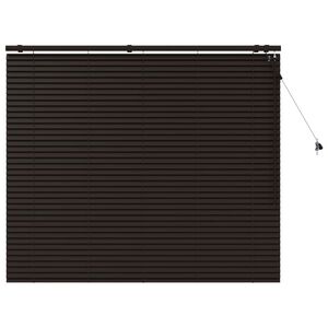 vidaXL Cortina Veneziana Marrom Escuro 150 x 130 cm 35 mm