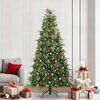 vidaXL &Aacute;rvore de Natal Articulada Artificial Verde 240 cm PE e PVC