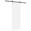 vidaXL Porta Deslizante ORKDAL Branco e Preto 83 x 232 cm