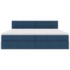 vidaXL Cama com arruma&ccedil;&atilde;o e colch&atilde;o com colch&atilde;o Azul 200 x 200 cm